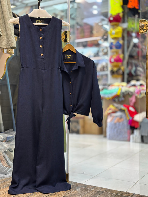 اورال ۲ تیکه با شومیز جلو گره ای